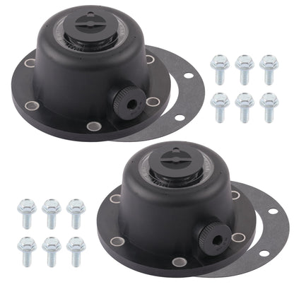4Pcs 343-4024 Aluminum Hub Cap with Gaskets & Plugs