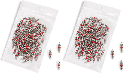 Riseuvo 100Pcs Schrader Tire Valve Cores