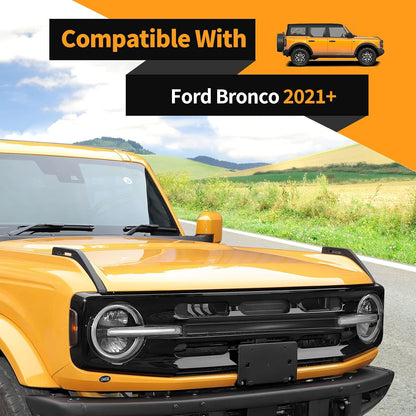 Voodonala for Ford Bronco Trunk Hook Interior Trunk Organizer Grocery Bag Hooks Compatible with Ford Bronco 2021 2022 2023 2&4Door Trunk Storage Hook -Orange,1pc