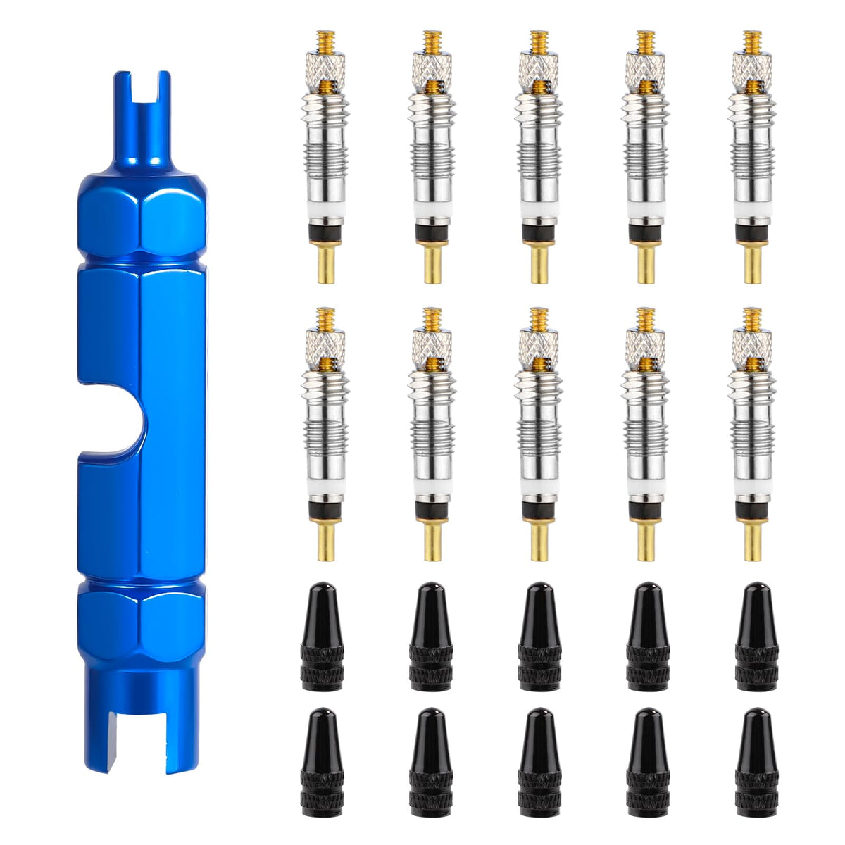 10pcs Valve Core for Presta, Tubeless Valve Core Bike Bicycle Replacement
