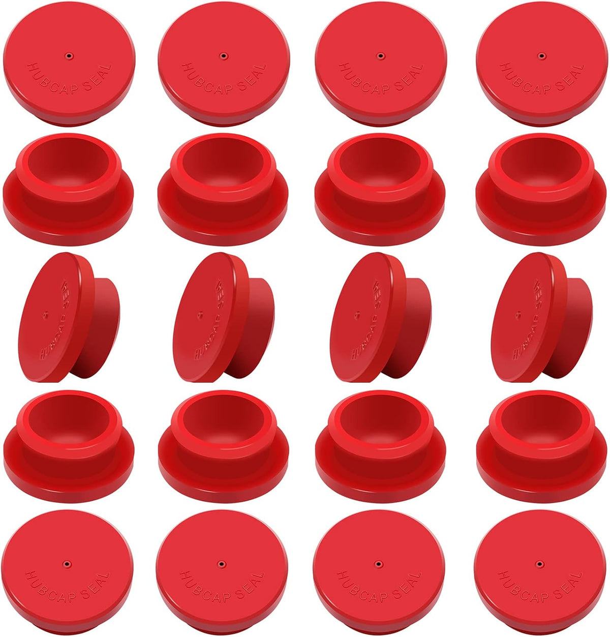 CheeMuii 20 PCS 359-5990 Hubcap 1-1/8" Rubber Plugs Fit for Trailer Hub Cap