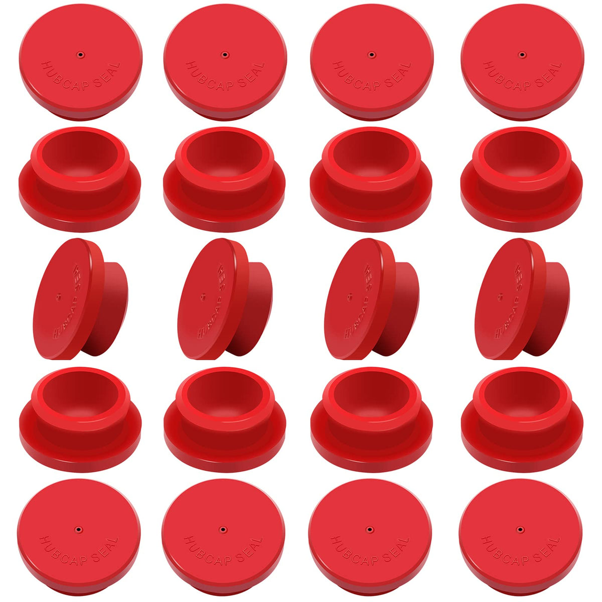 CheeMuii 20 PCS 359-5990 Hubcap 1-1/8" Rubber Plugs Fit for Trailer Hub Cap