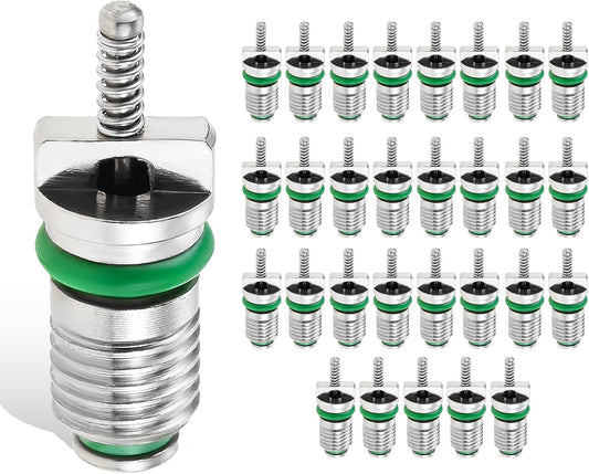 30Pcs R134a Valve Cores Air Conditioner Valve Core Schrader Valve Core Kit
