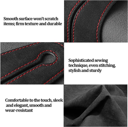 BESULEN Car Seat Headrest Hook, 2PCS Vehicle Seat Back Hanger Organizer for Handbag Purse Coat, Automotive Interior Headrest Double Storage Hook, Universal Fit (Black)