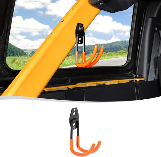 Voodonala for Ford Bronco Trunk Hook Interior Trunk Organizer Grocery Bag Hooks Compatible with Ford Bronco 2021 2022 2023 2&4Door Trunk Storage Hook -Orange,1pc