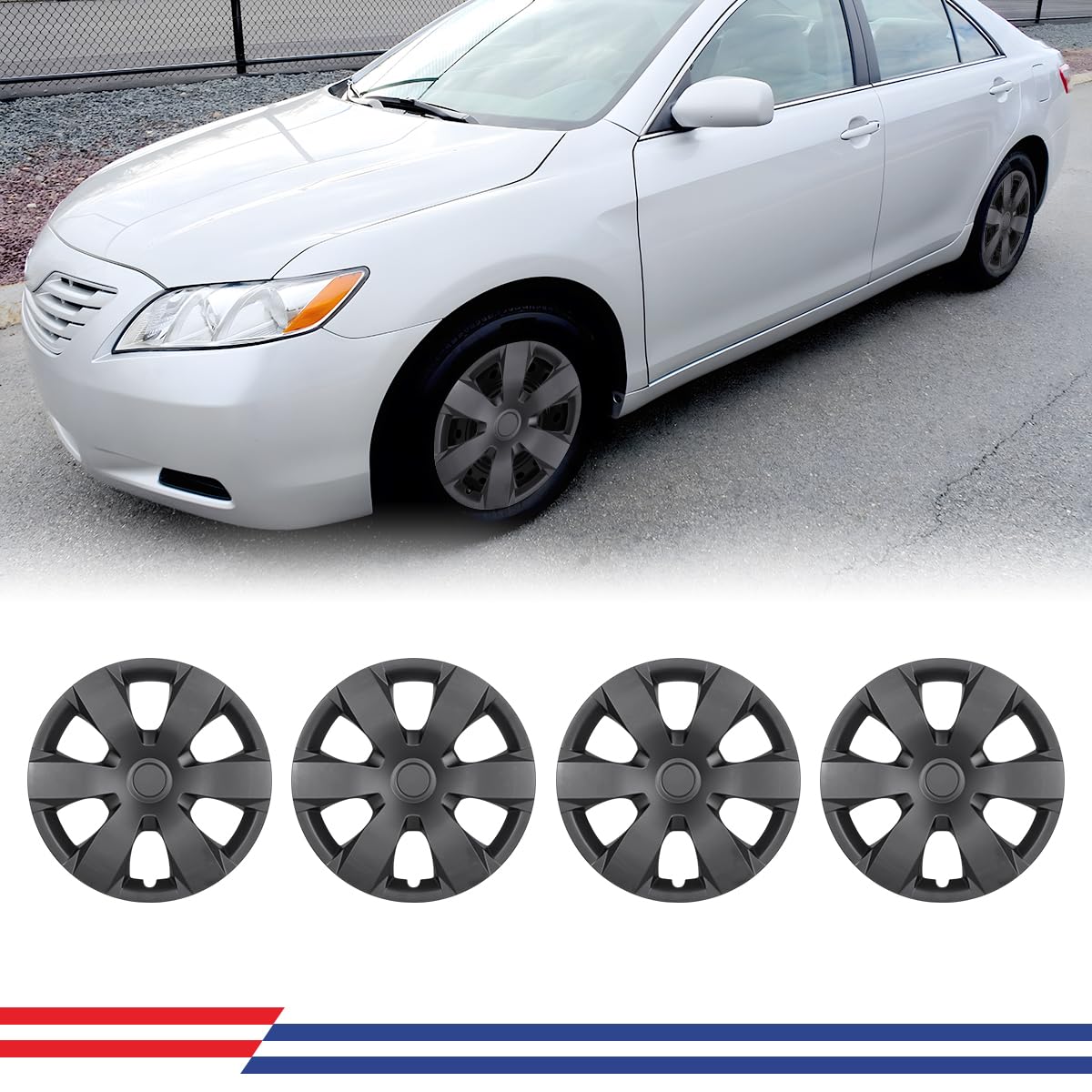 CPW 16 Inch Hubcaps for 2007-2011 Toyota Camry/Camry Hybrid, Lacquer