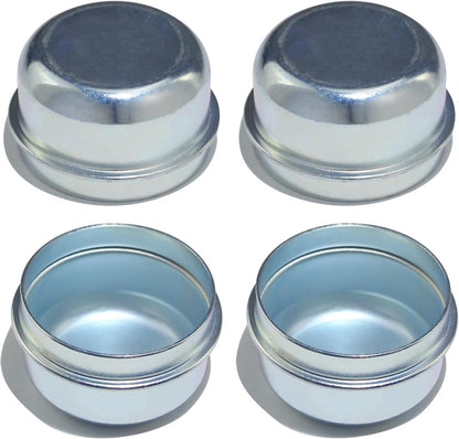 iBroPrat 4pcs Trailer Hub Cap 1.98" for Most 2000 to 3500 Pound Axles