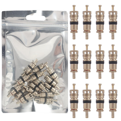 9002/TRC1 Nickel Plated Brass Tire Valve Core for Most Automotive, RV, ATV, Tire Valve Stems Remover Replacement, Length 0.75'',Dia 0.2'', Pack of 100
