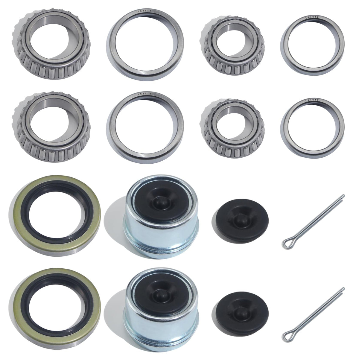 2pcs 1.98'' Trailer Hub Dust Caps for 2000 3500 lb Axle Spindle