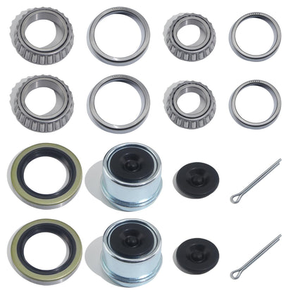 2pcs 1.98'' Trailer Hub Dust Caps for 2000 3500 lb Axle Spindle