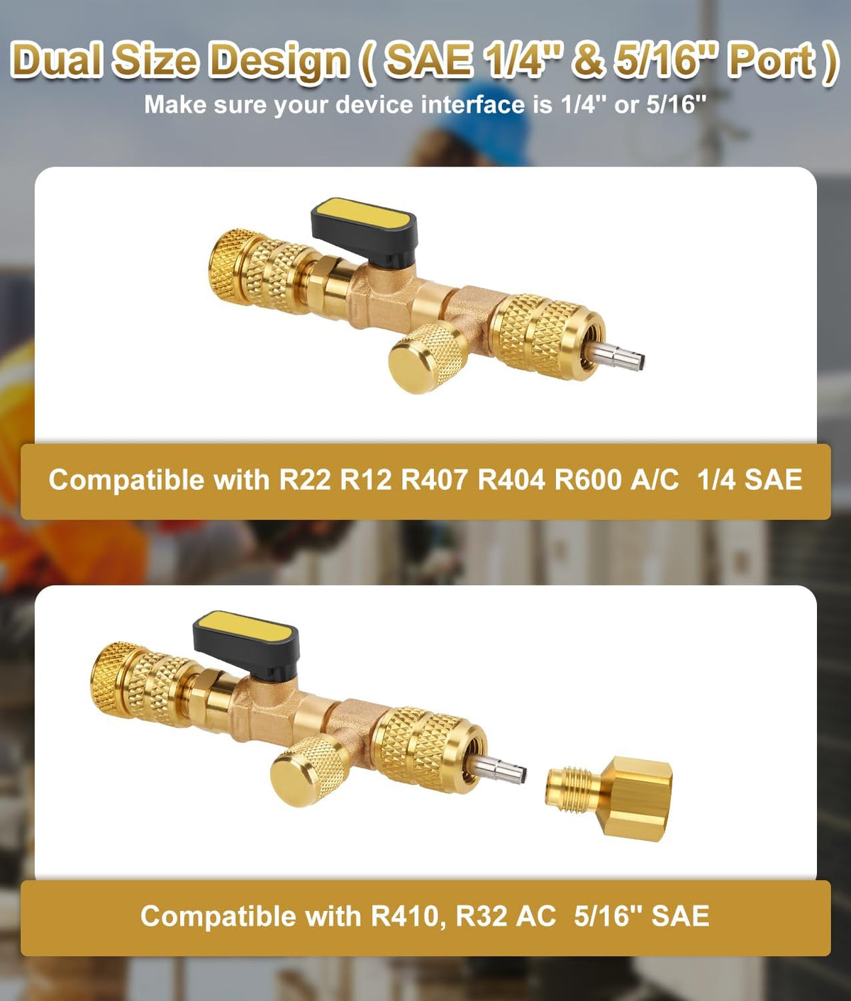Valve Core Removal Tool Compatible with R22 R12 R407 R410 R404 R32 R600 A/C