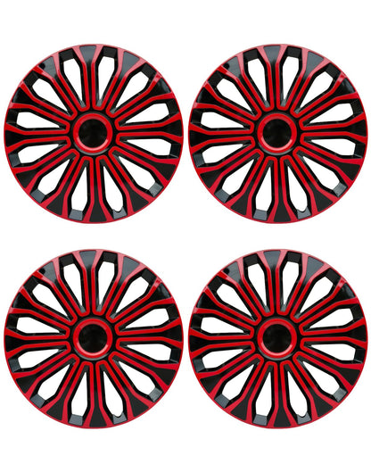 ABX Hubcap Wheel Covers Hub Caps 16 Inch Set of 4 Black & Silver Universal Wheel Rim Cover R16 Stylish Car Decor Wheel Covers for Toyota Camry Nissan Mazda (Black-A1, 16 inch)