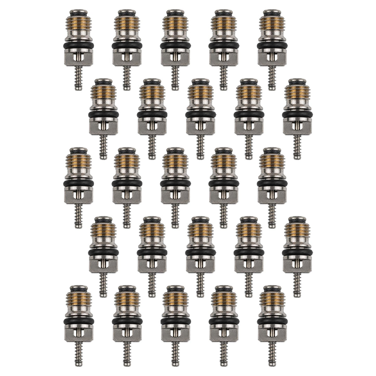 50 Pack BAS03005 A/C Schrader Valve Core, Standard JRA High Flow Valve Core Replacement for MT0059 59347 15-75234, Compatible with R134A R12 Automotive Air Conditioning Systems