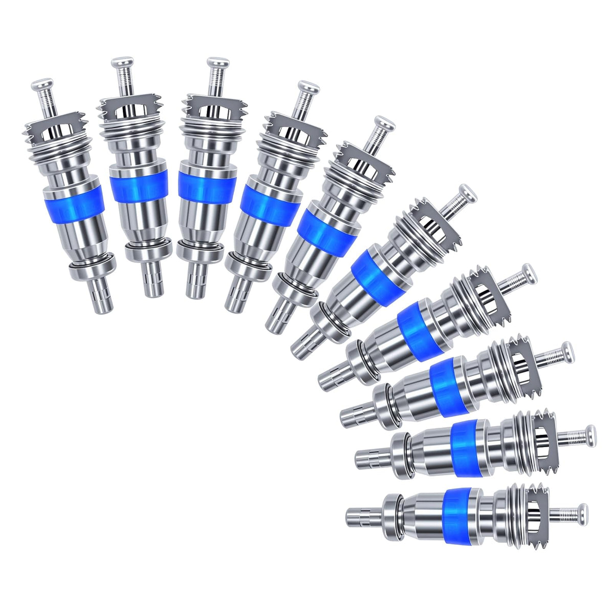 50-Pack Valve Core for HVAC R32 R410A R22, AC Schrader Replacement