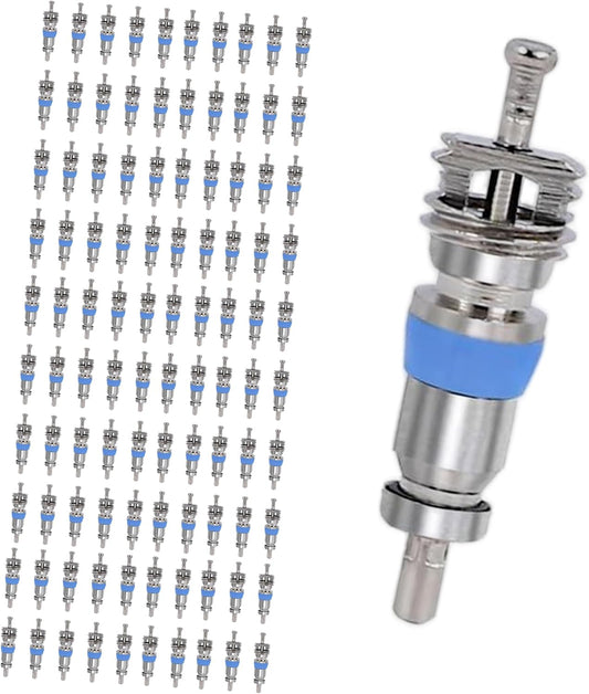 Valve Core for R410 R32 R22,High Pressure with Teflon Seal,HVAC Replacement Part Ideal for Refrigeration Systems and Air Conditioning100PCS
