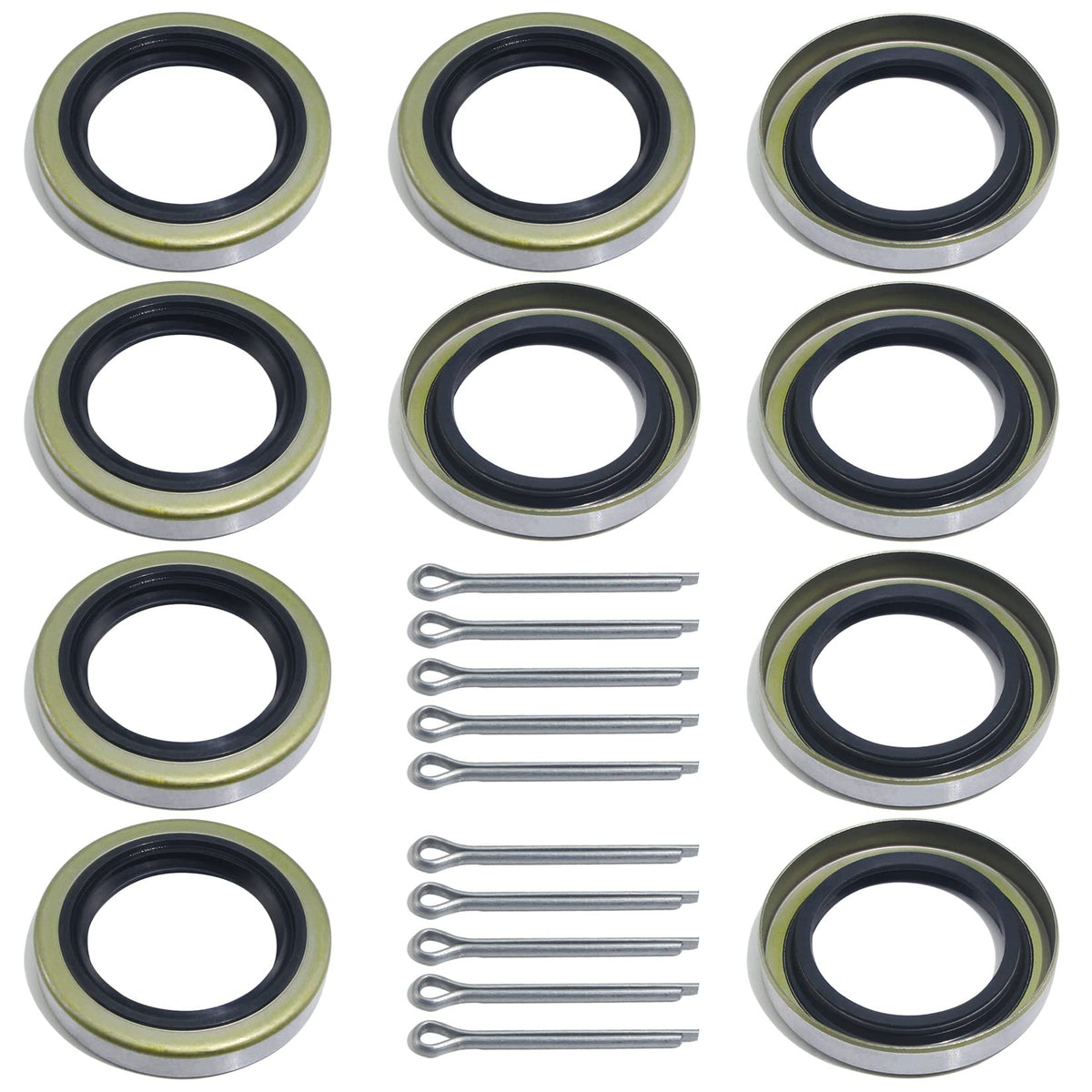 4pcs 1.98'' Trailer Hub Dust Caps for 2000 3500 lb Axle Spindle