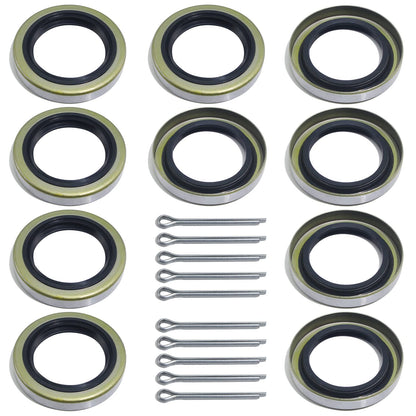 4pcs 1.98'' Trailer Hub Dust Caps for 2000 3500 lb Axle Spindle