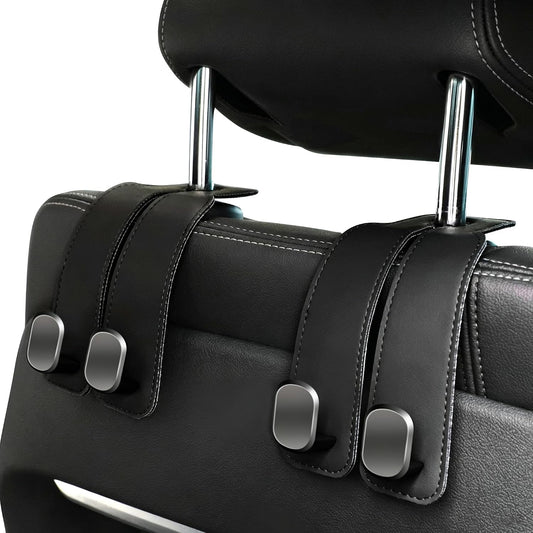 Amelity Car Seat Headrest Hooks, Car Hooks for Purses and Bags 2 Pack