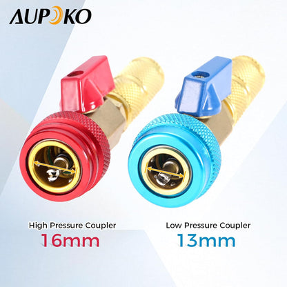 R134A Valve Core Quick Remover Installer High Low Pressure Core Remover Kit