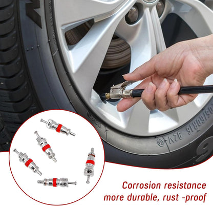 100pcs Valve Stem Core Replacement Kit, Premium Tyre Tire Valve Cores, Tire Valve Stems Standard Valve Core, Universal Tire Valve Core for Most Models of Cars, Trucks, Motorcycles and Bicycles