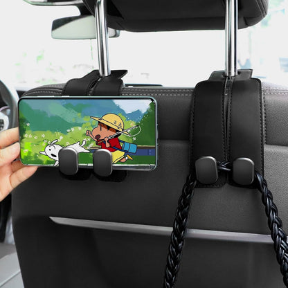 Amelity Car Seat Headrest Hooks, Car Hooks for Purses and Bags 2 Pack