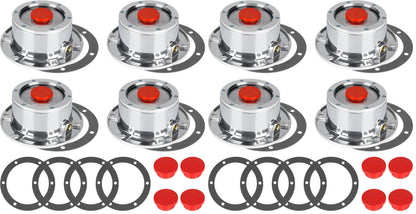 CheeMuii 4 Pack 343-4009 Trailer Hub Caps Kit Replace for Stemco 343-4009