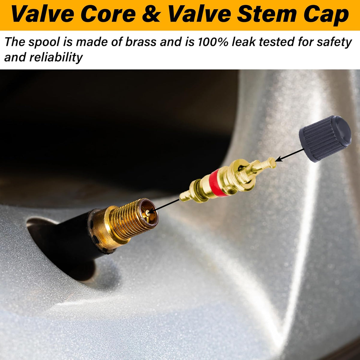 Valve Stem Removal Tool, Schrader Valve Removal Tool, Tires Repair Tool Kit
