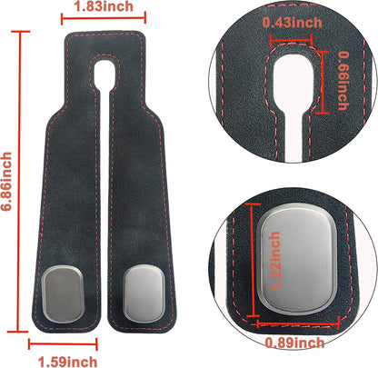 Amelity Car Headrest Hooks, Purse Hook for Car 2 Pack Black