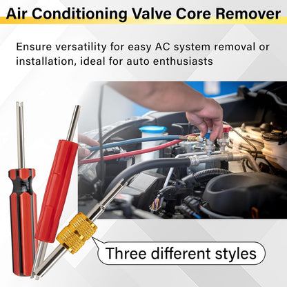39 PCS Air Conditioning Valve Core Accessories Kit, Schrader Valve Tool