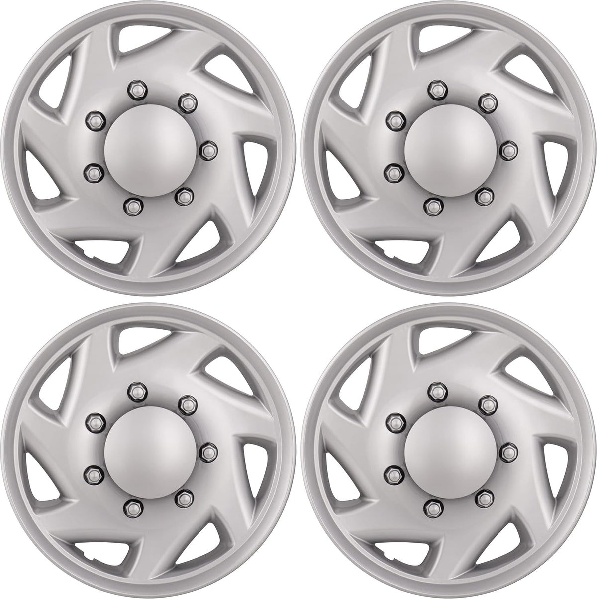 Hubcap Replacement for Ford Van 1998-2026, Sturdy 16-inch Wheel Cover (4 Piece Set)