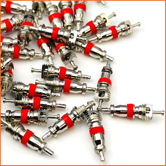 150Pcs Tire Valve Core Kit, Premium Nickel-Plated Valve Stem Core,TPMS Safe Schrader Valve Stem Cores, Valve Cores for Cars, SUVs, Bikes, Trucks, Motorcycles and HVAC, Air Conditioning Applications