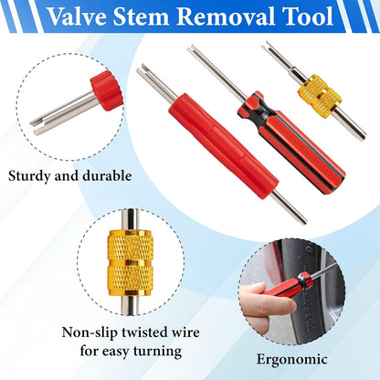 BFXM 6 Pcs Valve Stem Removal Tool, Valve Core Removal Tool