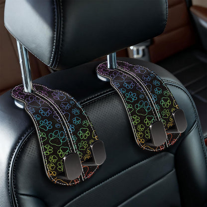 Blusabaca 2PCS Car Seat Headrest Hooks, Purses Bags Holder, Sunflower