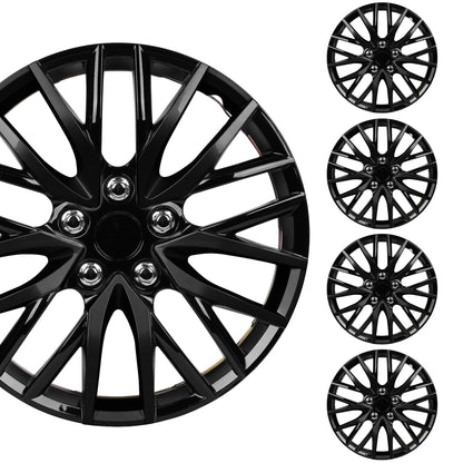 BDK (4-Pack) Premium 16" Wheel Rim Cover Hubcaps OEM Style for Toyota Camry Style Replacement Snap On Car Truck SUV Hub Cap - 16 Inch Set