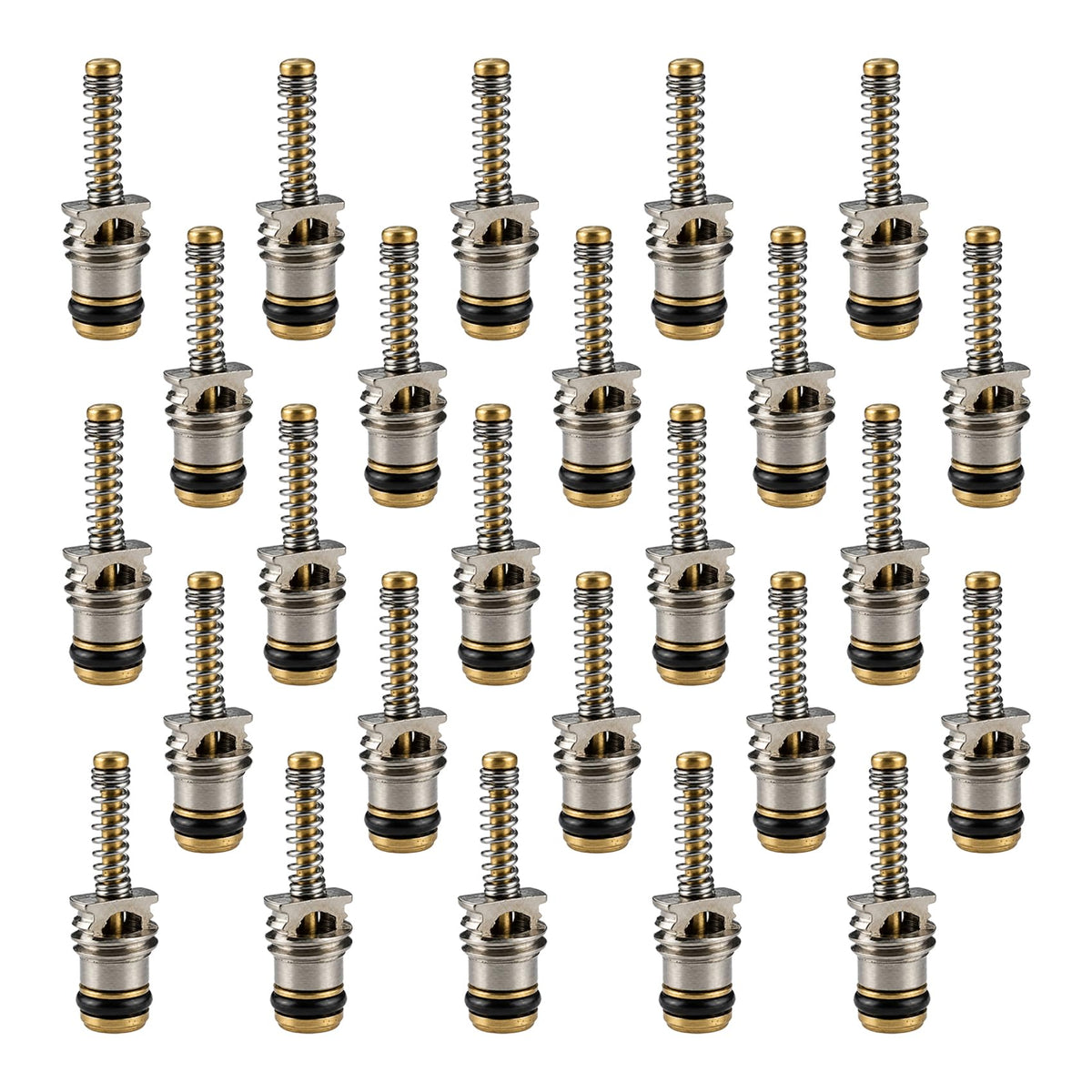 50 Pack BAS03005 A/C Schrader Valve Core, Standard JRA High Flow Valve Core Replacement for MT0059 59347 15-75234, Compatible with R134A R12 Automotive Air Conditioning Systems