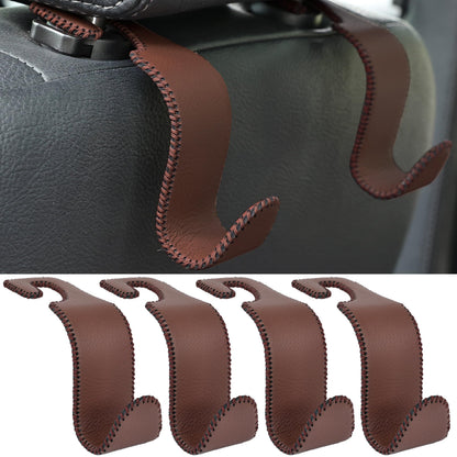 4-Pack Car Headrest Hooks Holds 55lbs Seat Storage Organizer for Bags