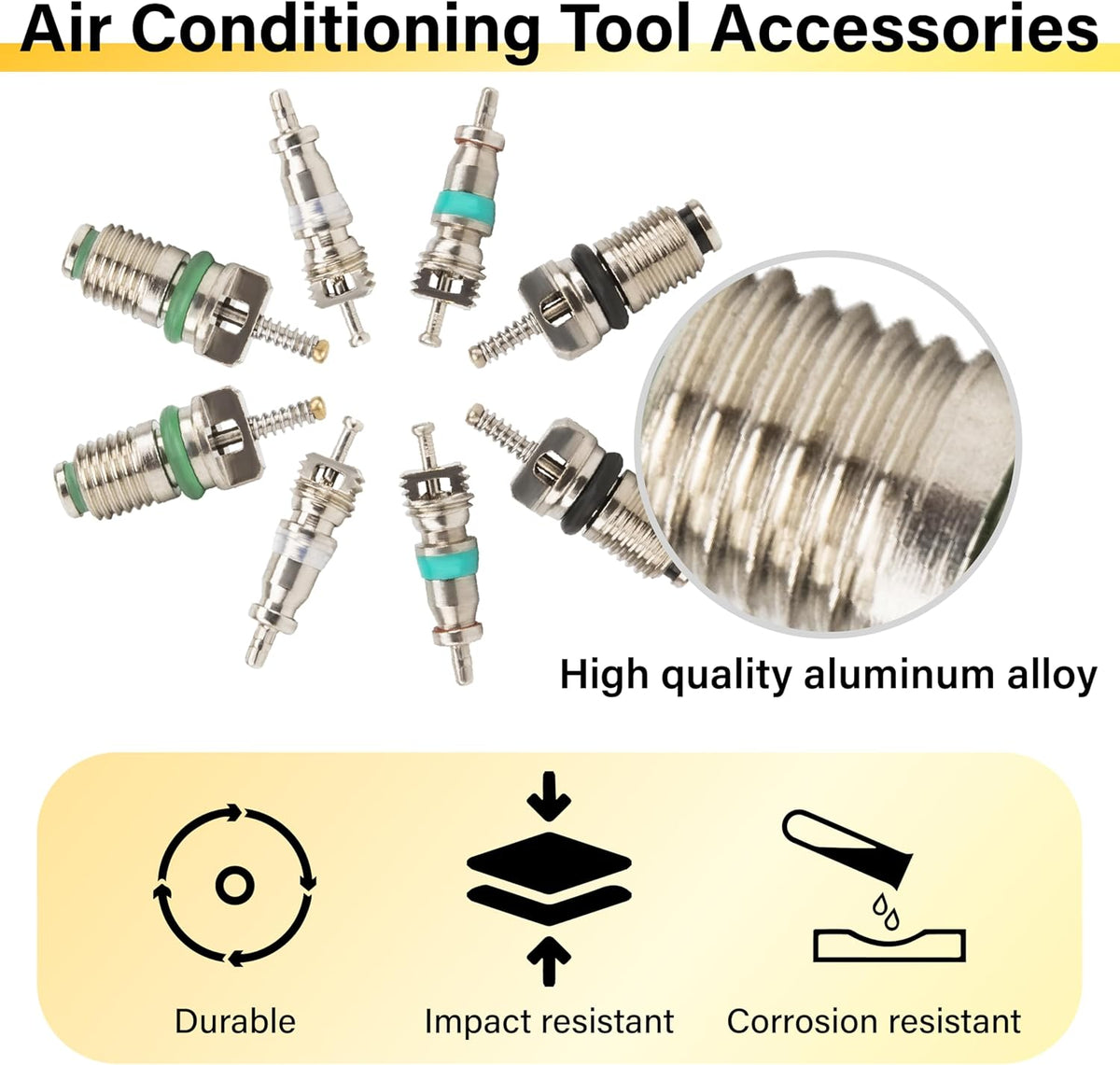 39 PCS Air Conditioning Valve Core Accessories Kit, Schrader Valve Tool