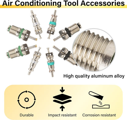 39 PCS Air Conditioning Valve Core Accessories Kit, Schrader Valve Tool