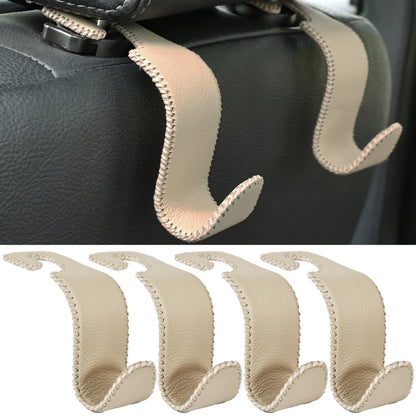 4-Pack Car Headrest Hooks Holds 55lbs Seat Storage Organizer for Bags