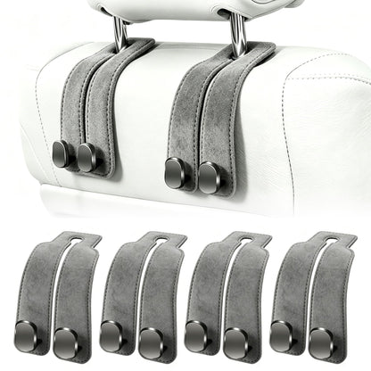 Amelity Car Headrest Hooks, Purse Hook for Car 2 Pack Black