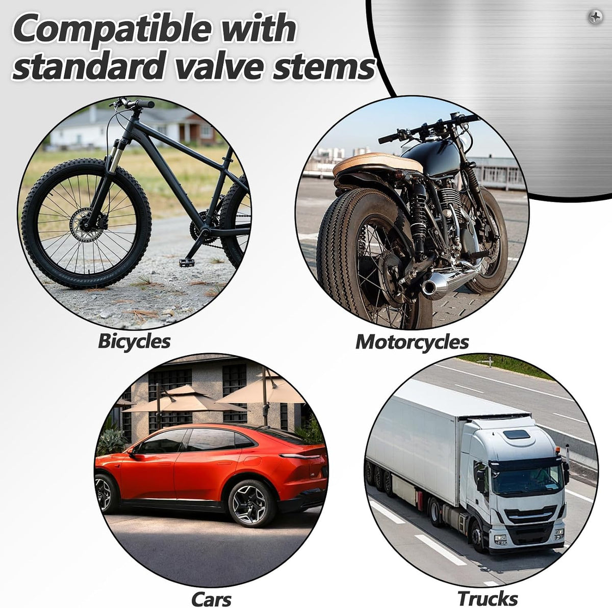 2 PCS Valve Core Removal Tool Keychain, Stainless Steel Tire Valve Stem Tool Portable Valves Core Disassembly and Repair Tools for Bicycle Car Motorcycle Repair Install Accessory