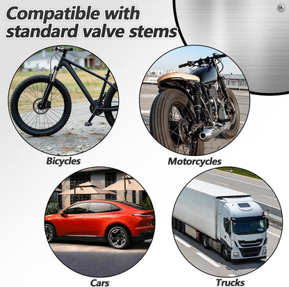 2 PCS Valve Core Removal Tool Keychain, Stainless Steel Tire Valve Stem Tool Portable Valves Core Disassembly and Repair Tools for Bicycle Car Motorcycle Repair Install Accessory