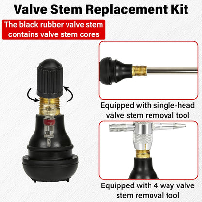 ecocstm Valve Stem Puller Installer Tool, Tire Valve Stem Removal Tool Kit